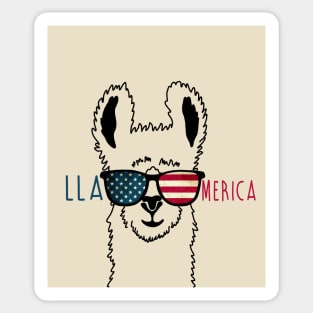 Llamerica 4th Of July Sticker